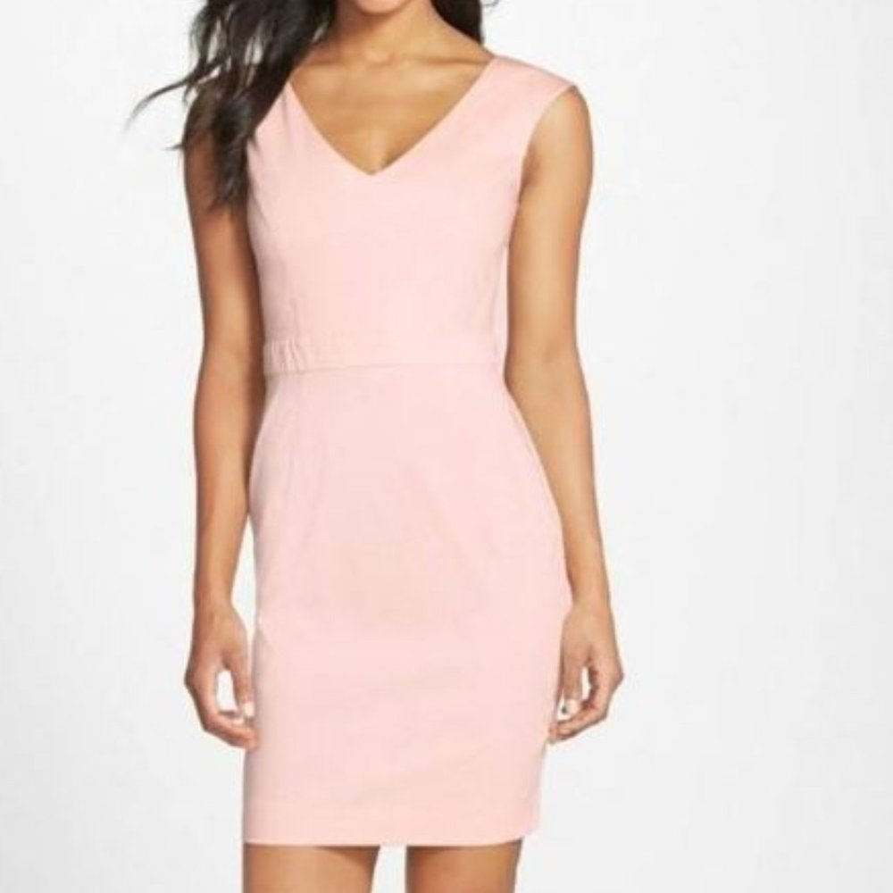 French Connection A-Line Pale Pink Sheath Dress 2